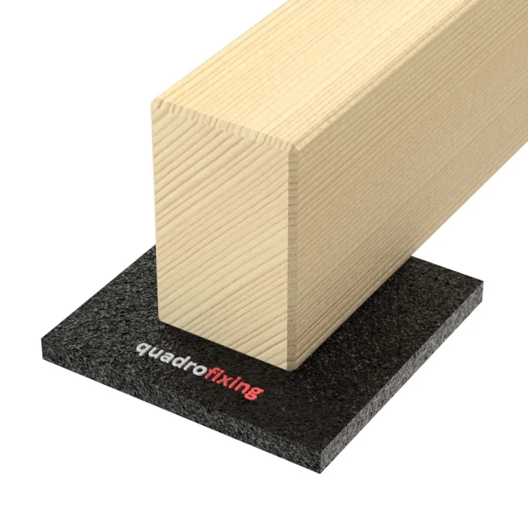 Träregel på en QUADRO PAD-gummiplatta